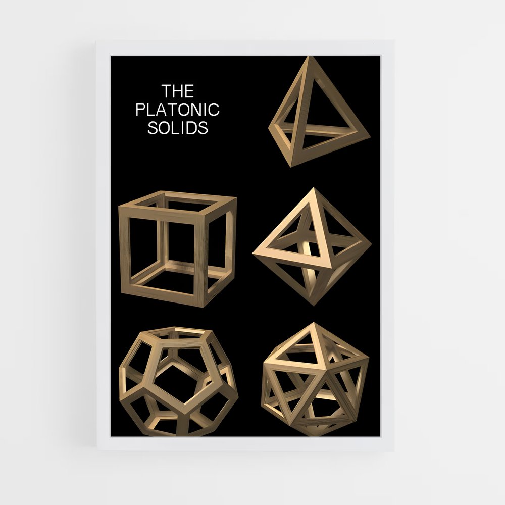 ap-platonic solids-1 cadre Blanc