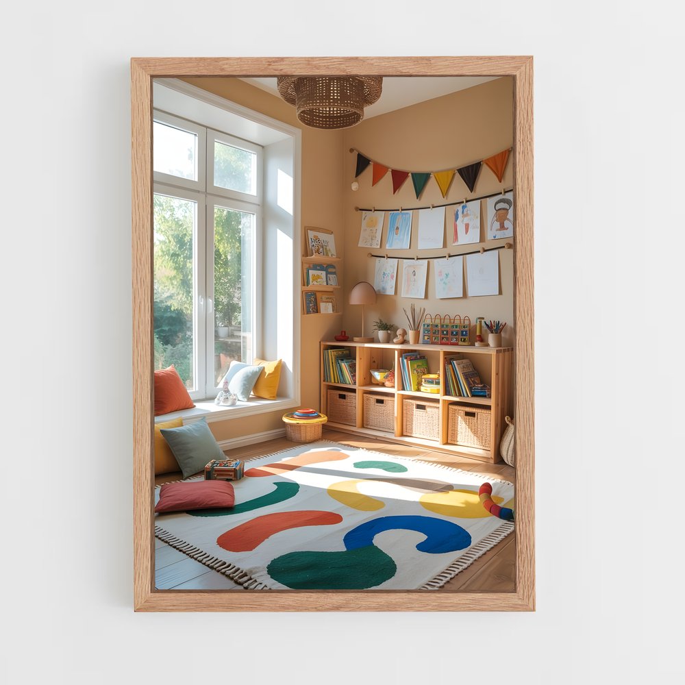 ap-playroom-14 cadre Bois clair