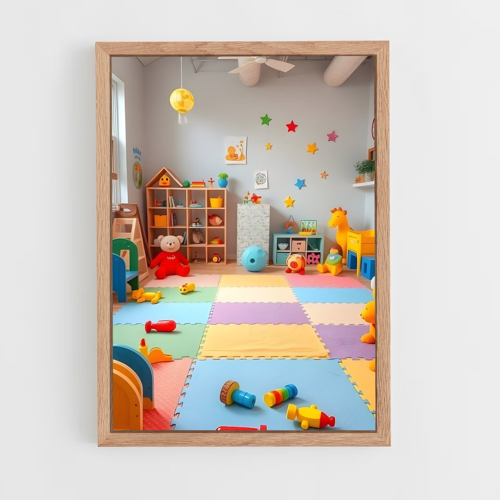 ap-playroom-21 cadre Bois clair