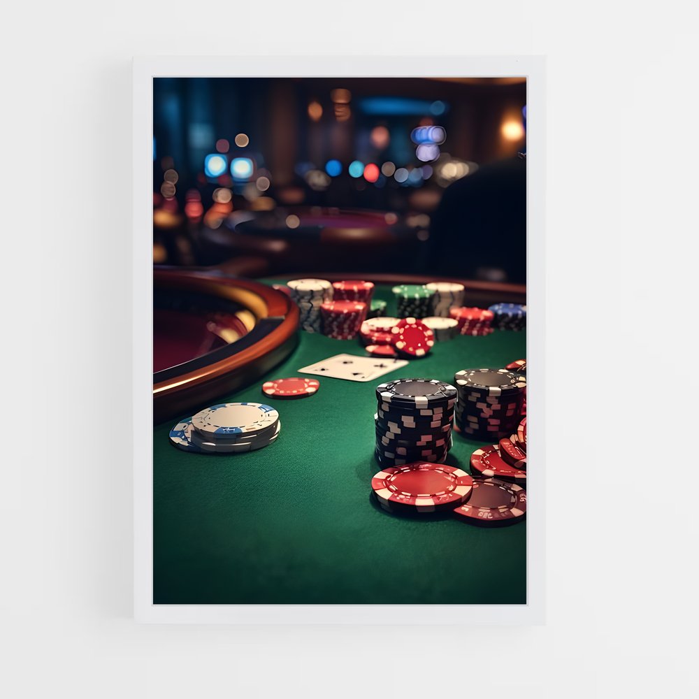 ap-poker-1 cadre Blanc