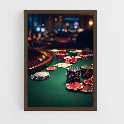 ap-poker-1 cadre Bois foncé