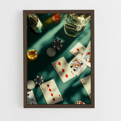 ap-poker-3 cadre Bois foncé