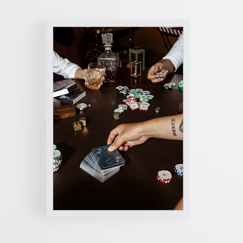 ap-poker-4 cadre Blanc