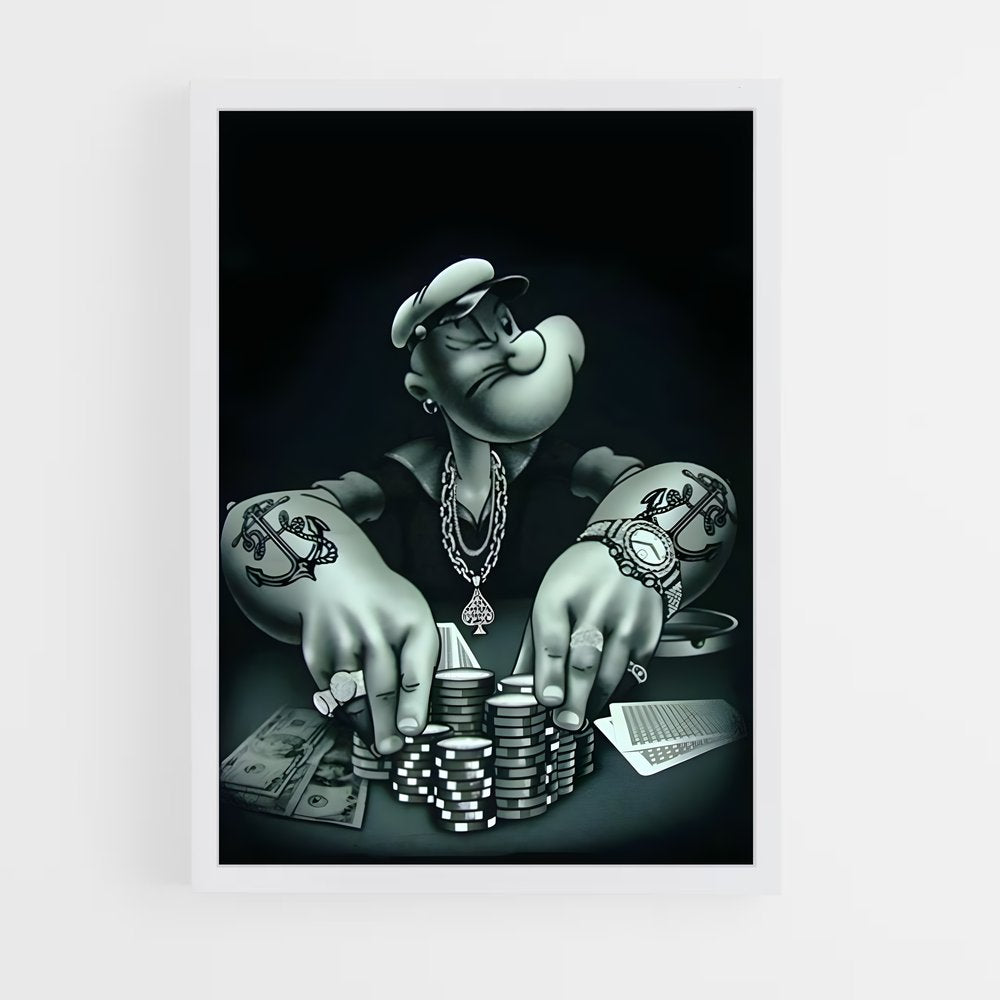 ap-poker-5 cadre Blanc