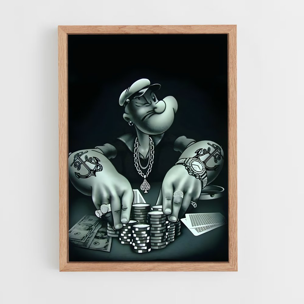 ap-poker-5 cadre Bois clair