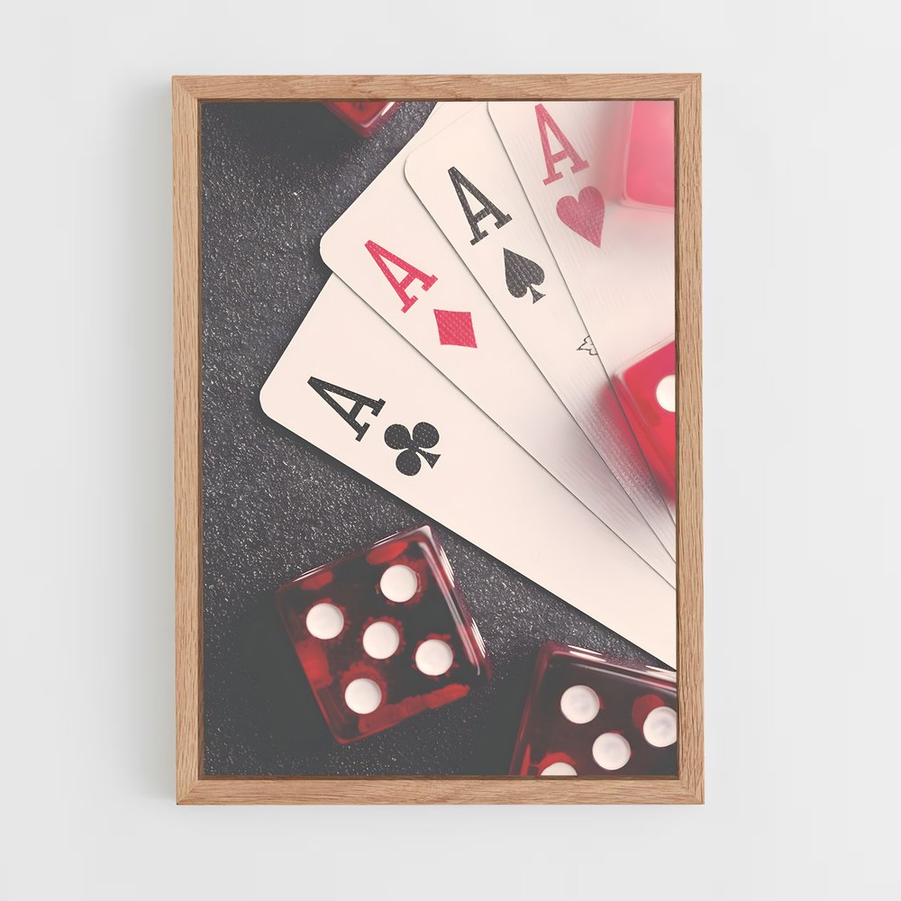 ap-poker-8 cadre Bois clair
