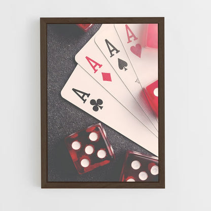 ap-poker-8 cadre Bois foncé