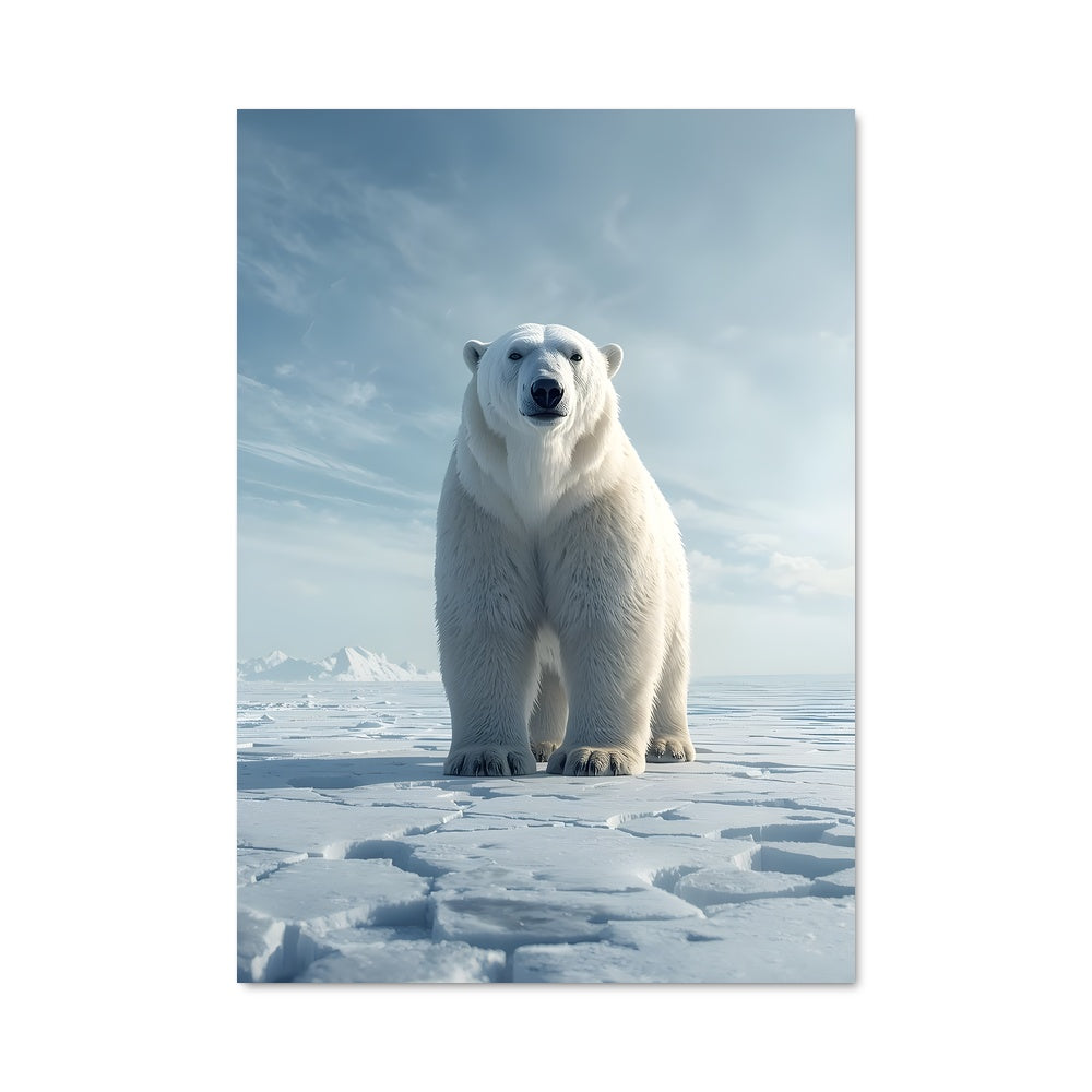 Poster Ours Glacé