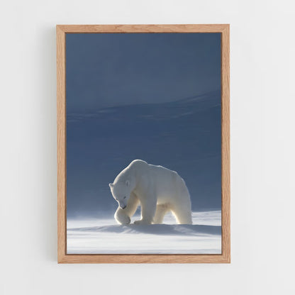 ap-polar bear-1 cadre Bois clair