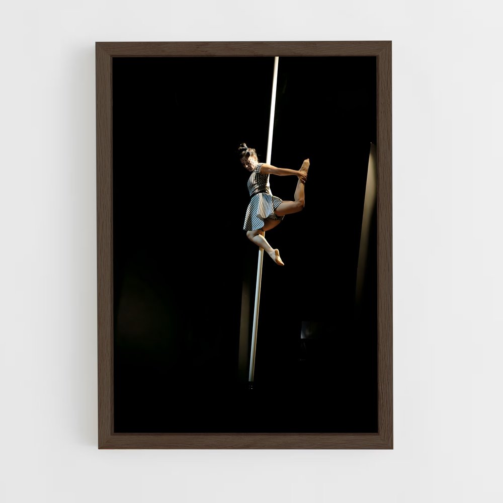 ap-pole theatre world-2 cadre Bois foncé