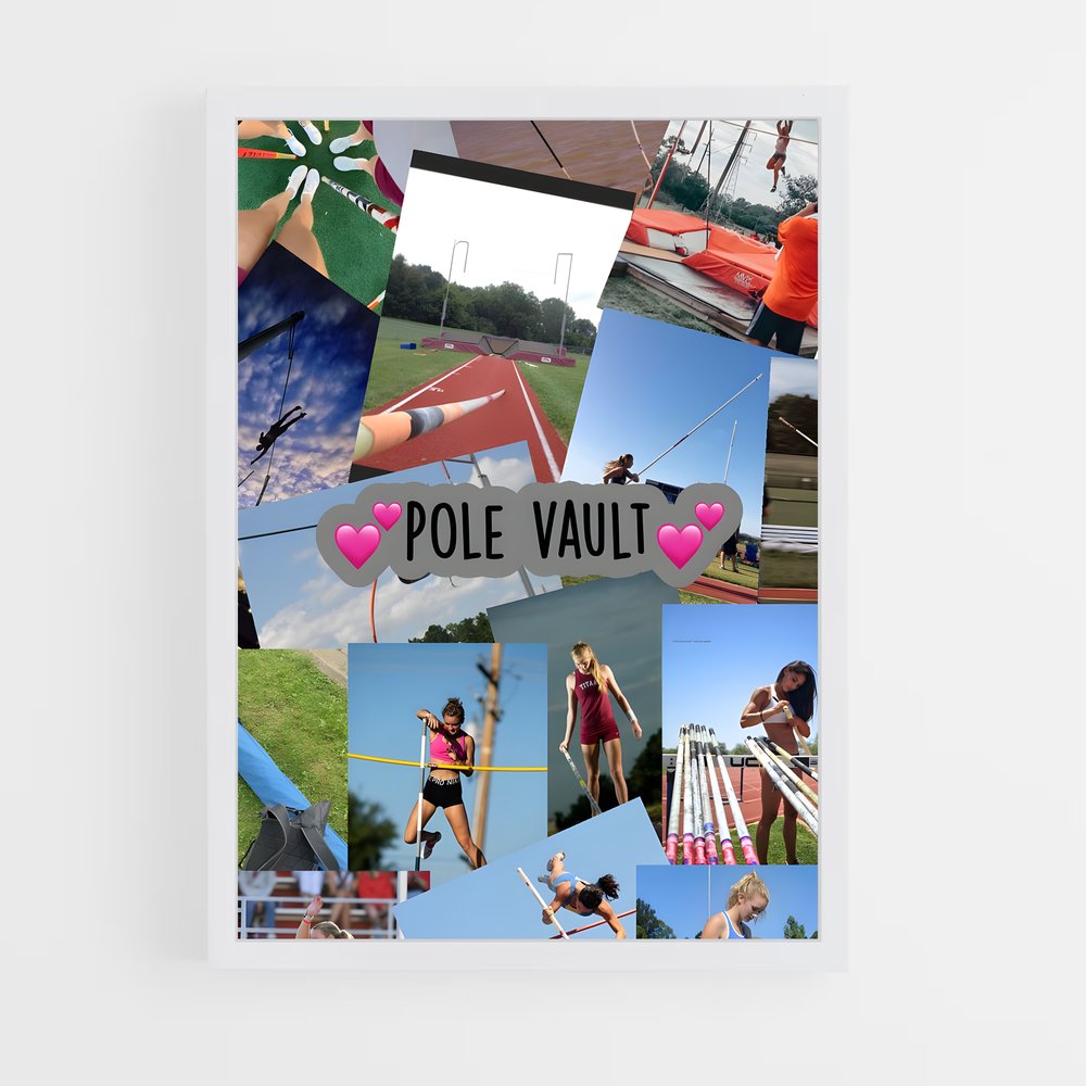 ap-pole vault-3 cadre Blanc