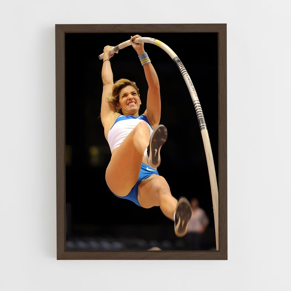 ap-pole vault-9 cadre Bois foncé