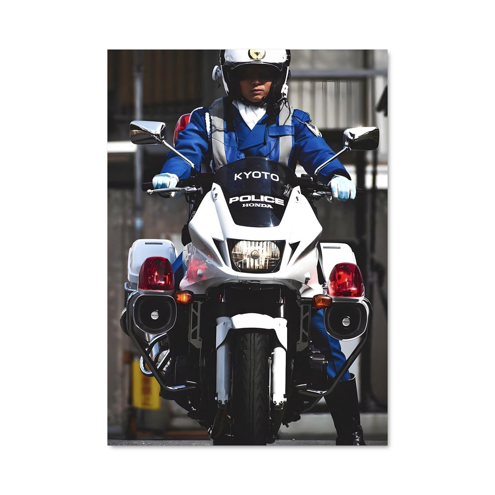 Poster Rider en Bleu