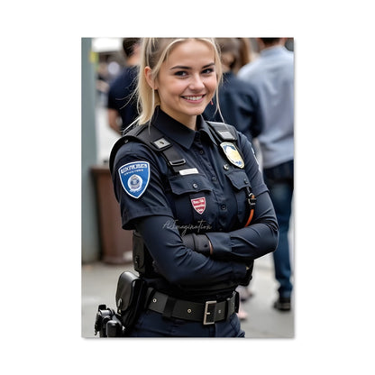 Poster Femme en Uniforme