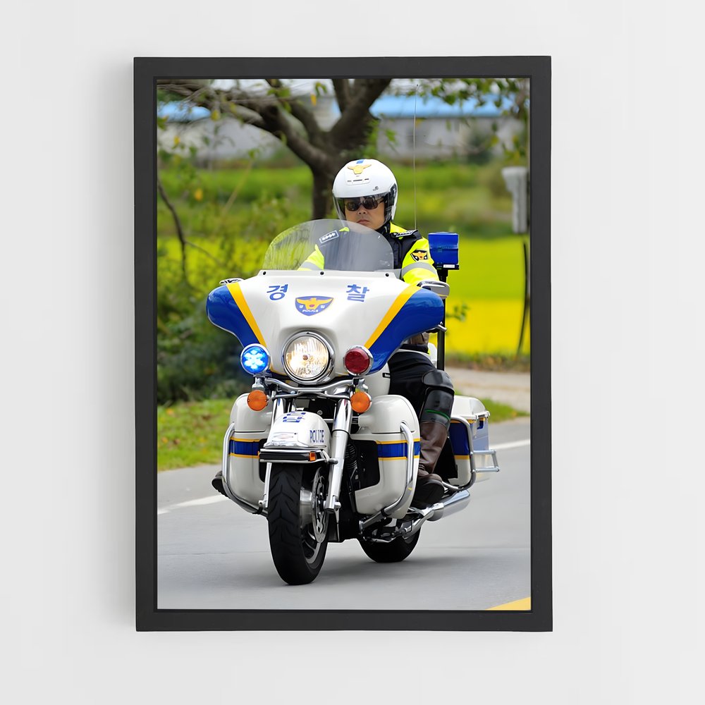 ap-police motorcycle-1 cadre Noir