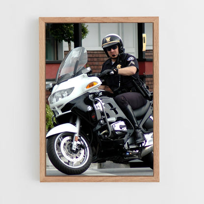 ap-police motorcycle-5 cadre Bois clair