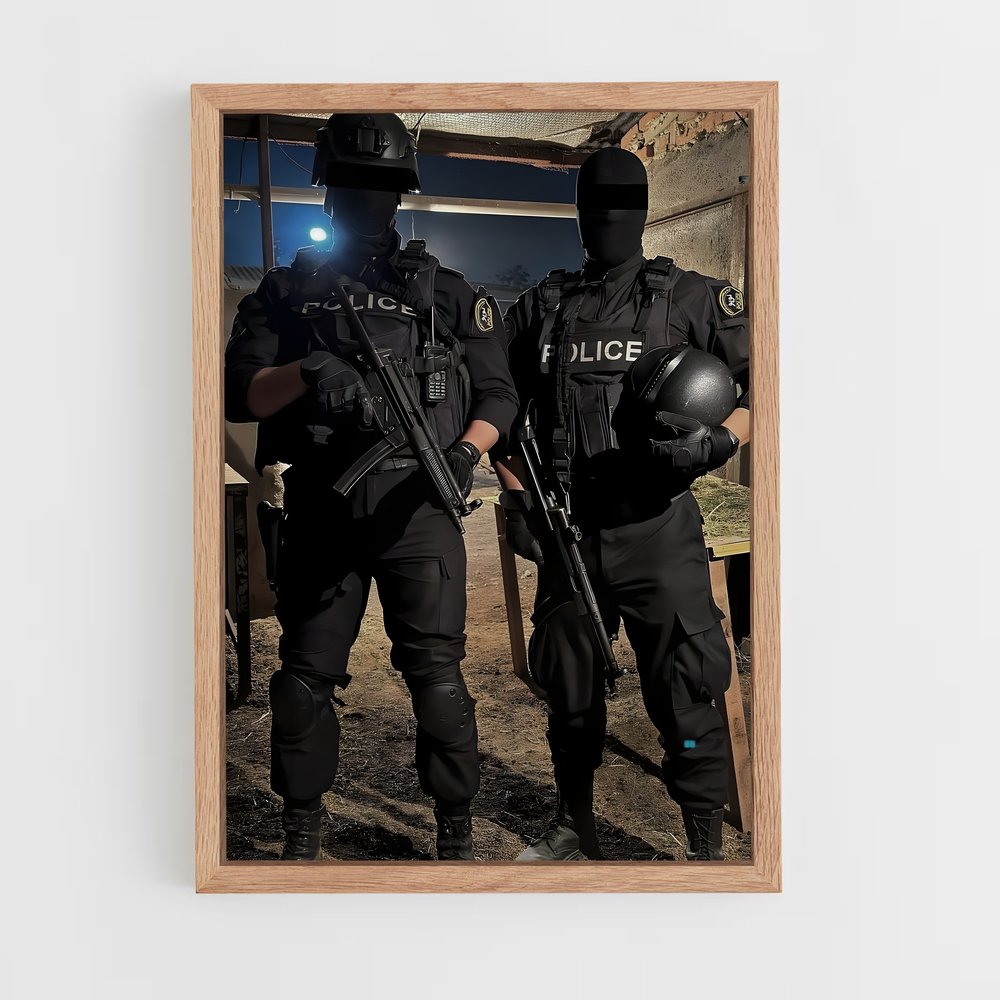 ap-police officer-6 cadre Bois clair