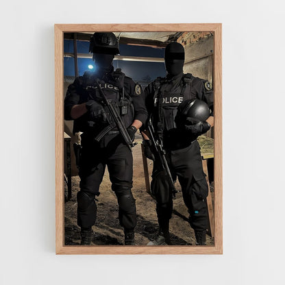 ap-police officer-6 cadre Bois clair