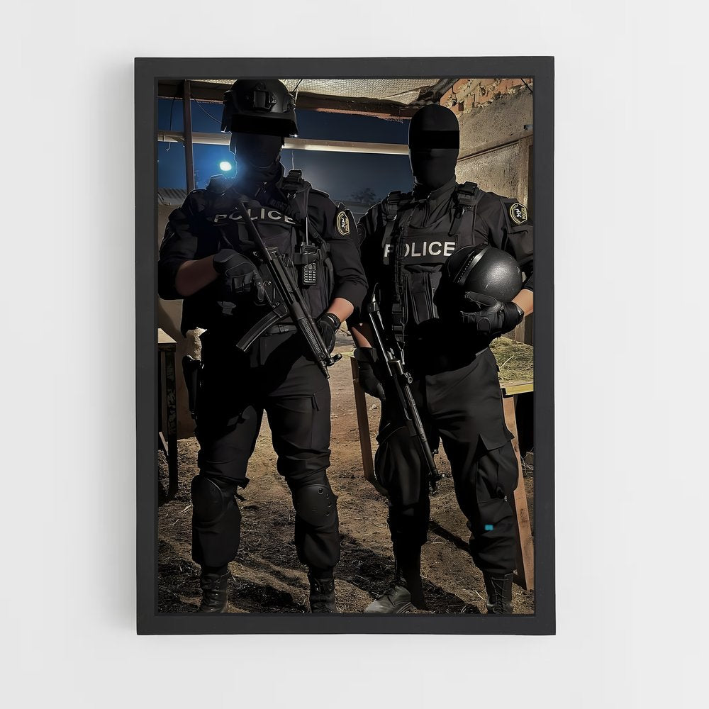 ap-police officer-6 cadre Noir