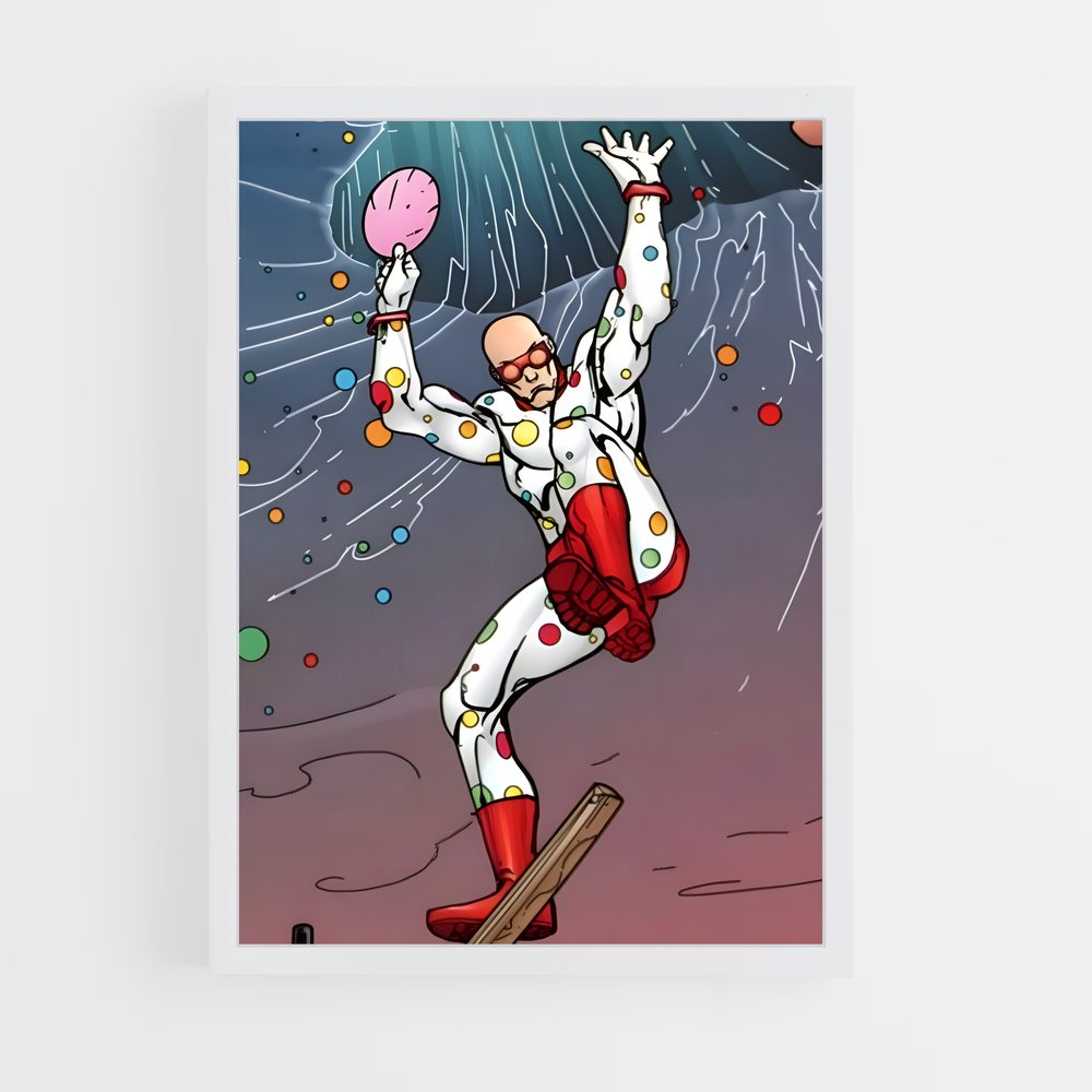ap-polka dot man-1 cadre Blanc