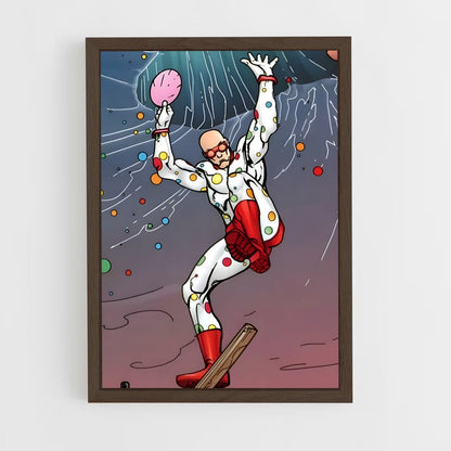 ap-polka dot man-1 cadre Bois foncé