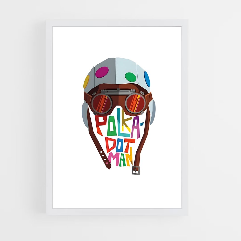 ap-polka dot man-2 cadre Blanc