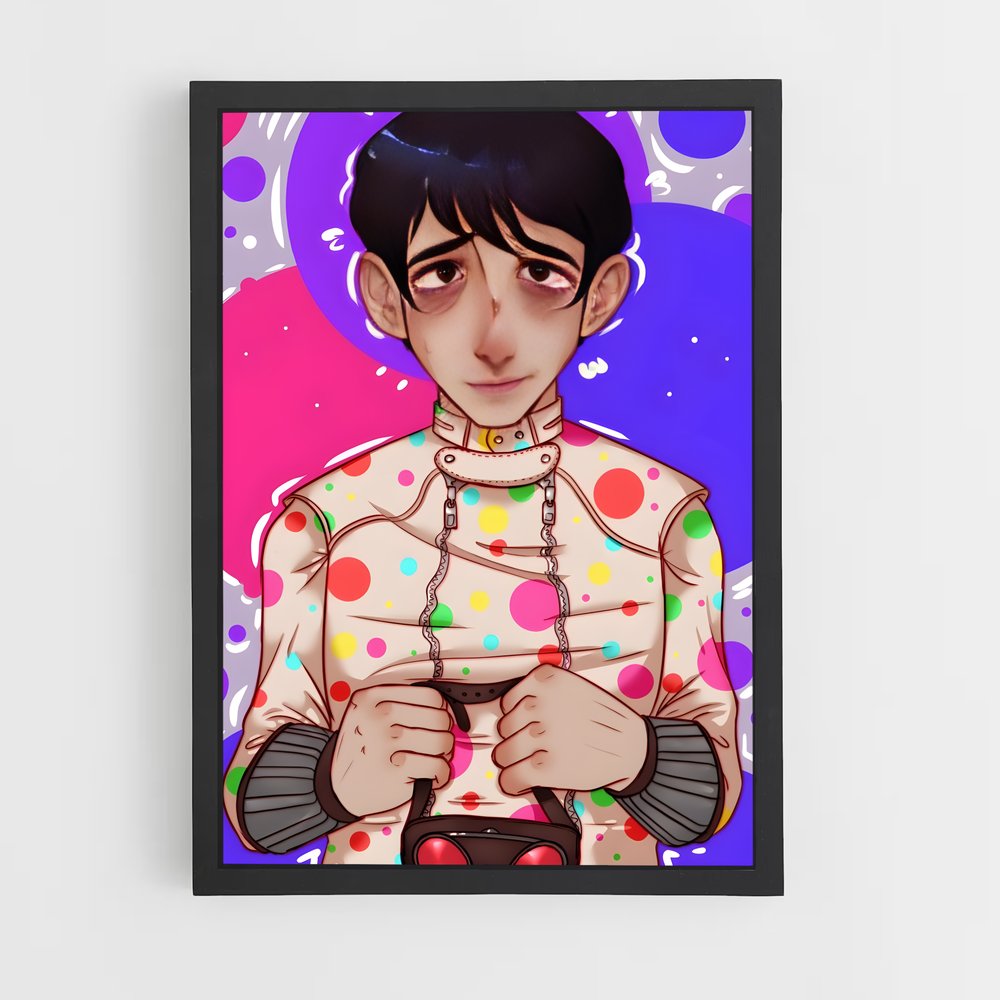 ap-polka dot man-4 cadre Noir