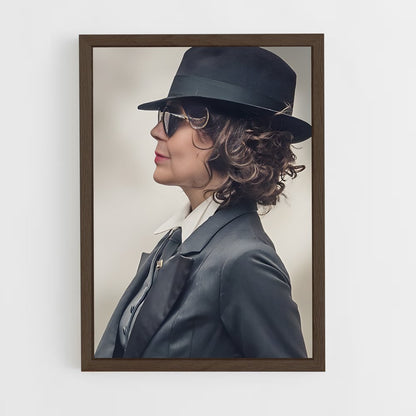 ap-polly gray-3 cadre Bois foncé