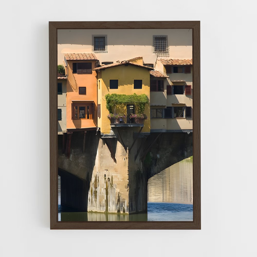 ap-ponte vecchio-3 cadre Bois foncé