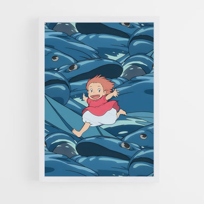 ap-ponyo*-1 cadre Blanc