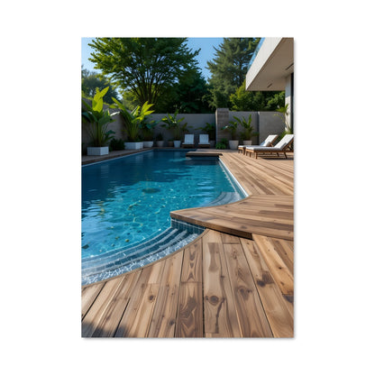 Poster Oasis en Bois