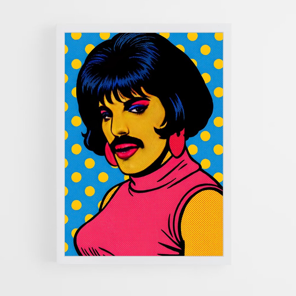 ap-pop art-1 cadre Blanc