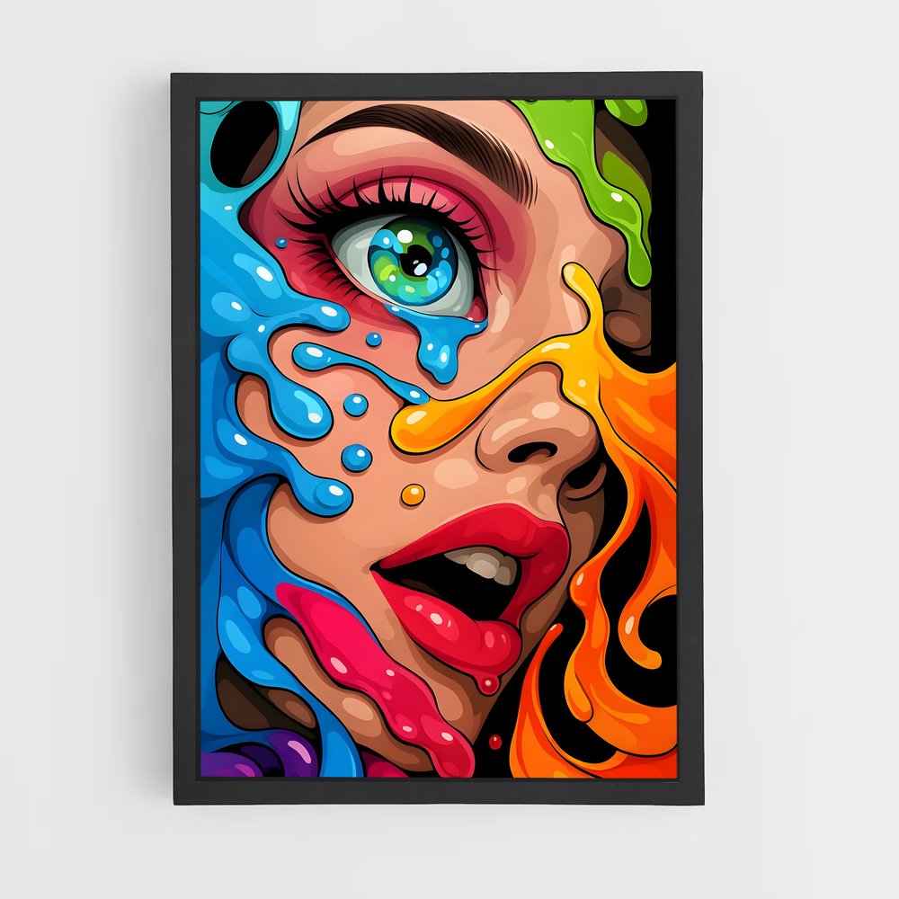 ap-pop art-11 cadre Noir