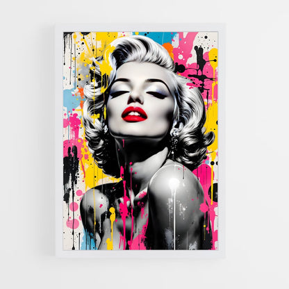 ap-pop art-4 cadre Blanc