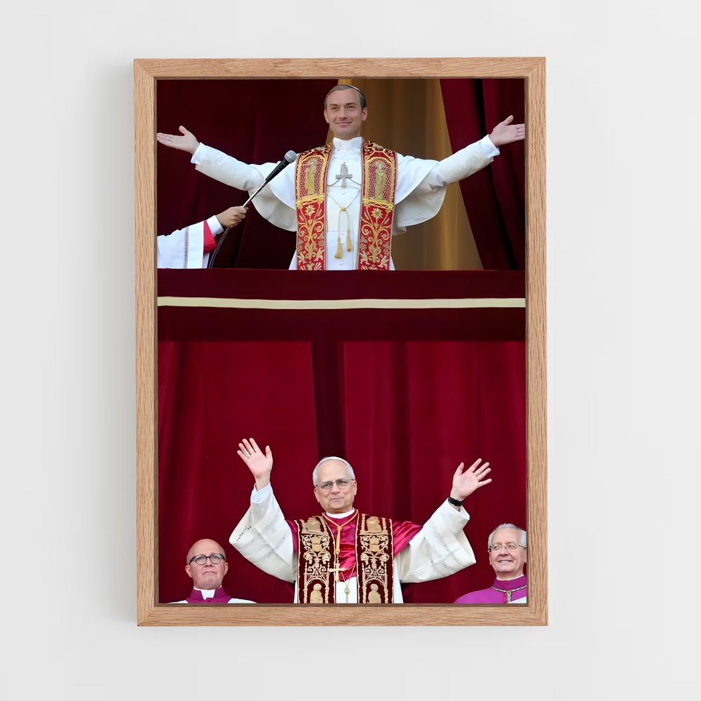 ap-pope-3 cadre Bois clair