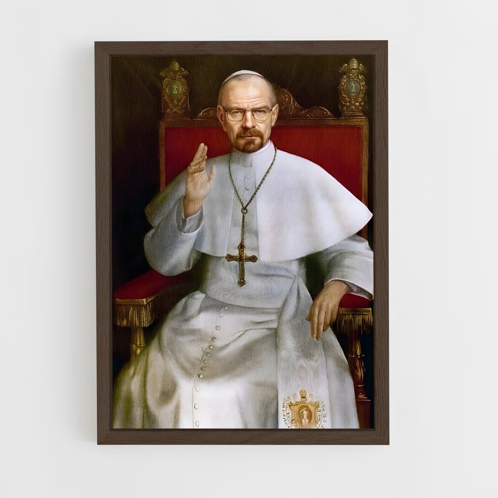 ap-pope-4 cadre Bois foncé