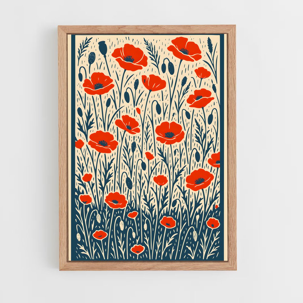 ap-poppy-7 cadre Bois clair