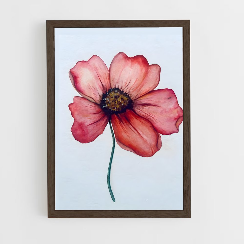 ap-poppy-9 cadre Bois foncé