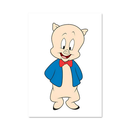 Poster Porky et Son Noeud Papillon