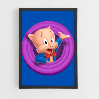 ap-porky pig-1 cadre Noir