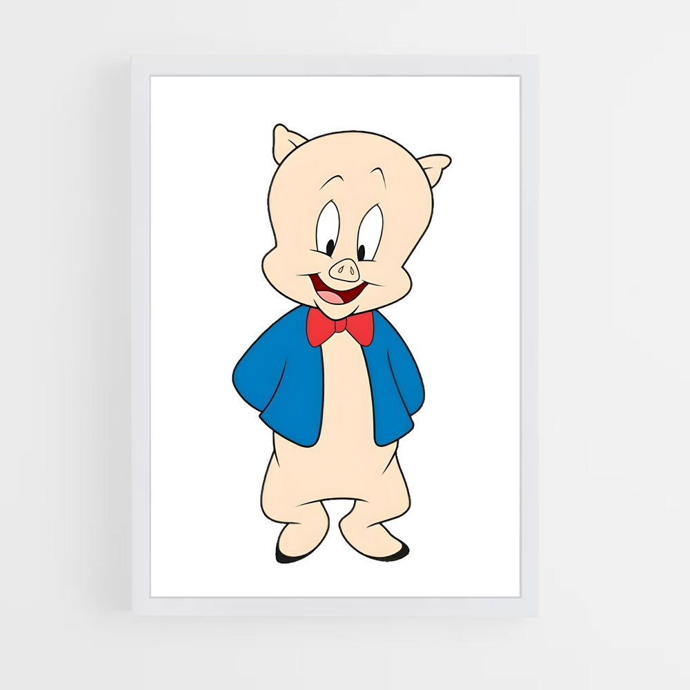 ap-porky pig-2 cadre Blanc