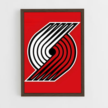 ap-portland trail blazers-3 cadre Bois foncé