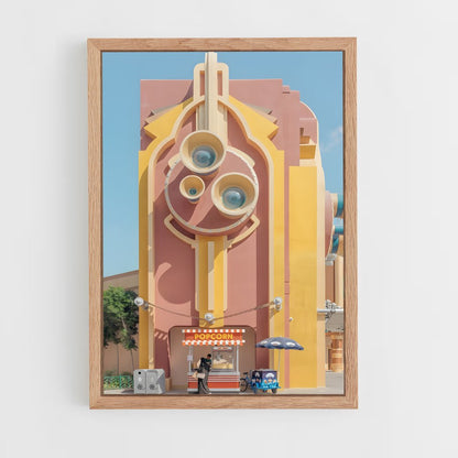 ap-postmodern architecture-4 cadre Bois clair