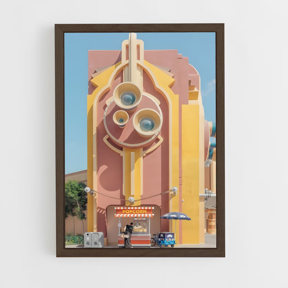 ap-postmodern architecture-4 cadre Bois foncé