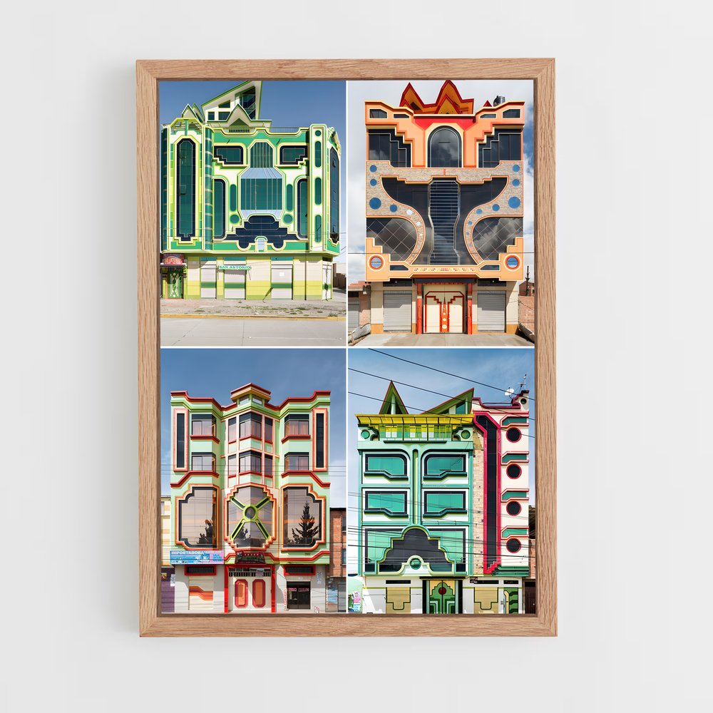ap-postmodern architecture-5 cadre Bois clair