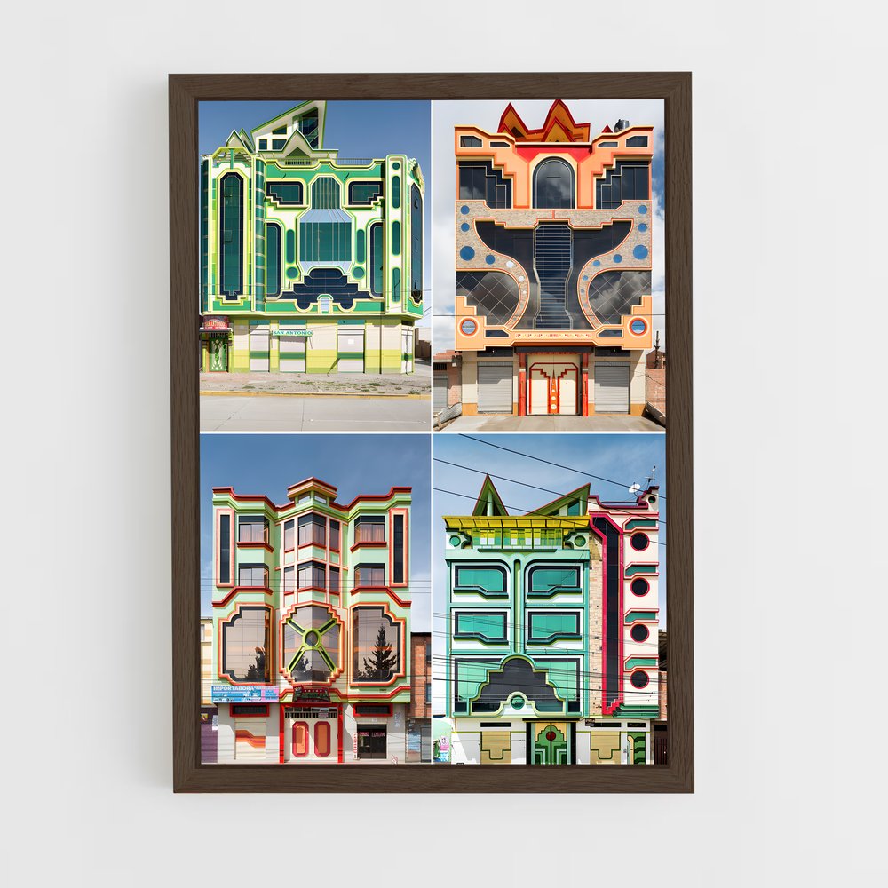 ap-postmodern architecture-5 cadre Bois foncé