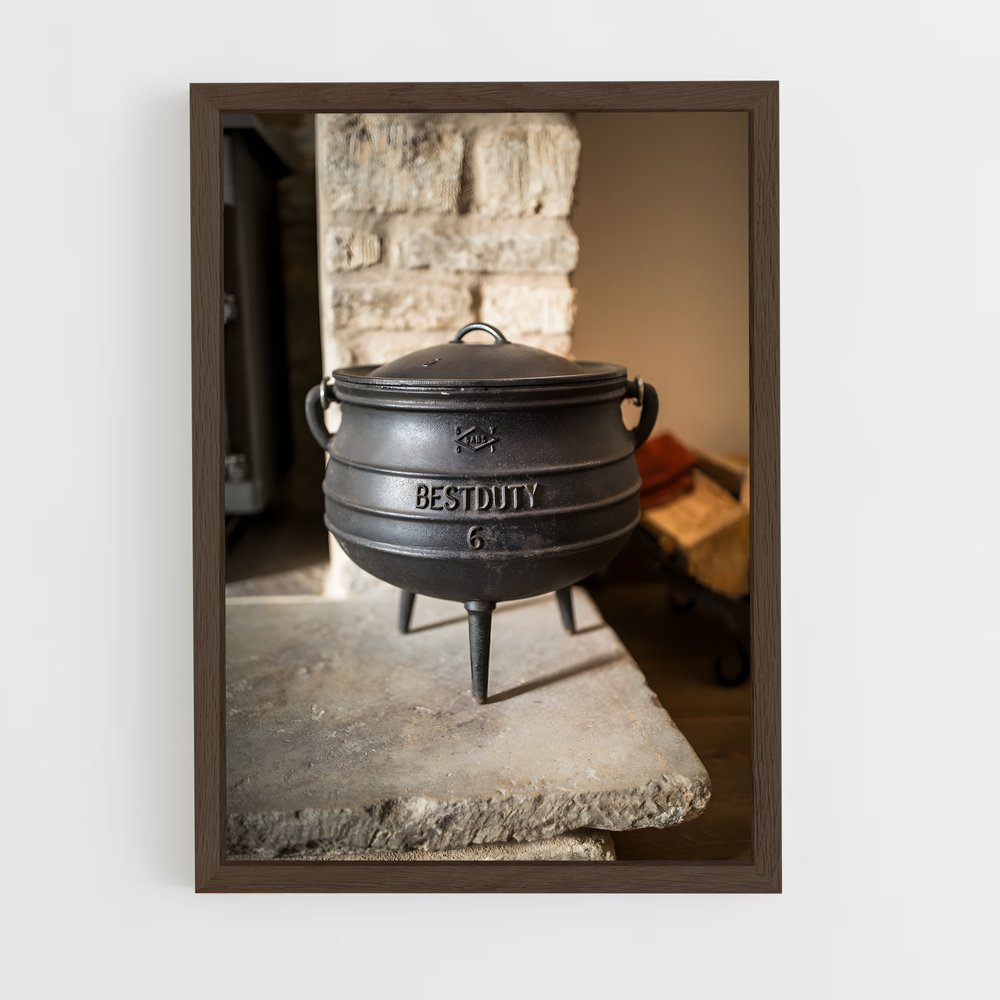ap-pot-8 cadre Bois foncé