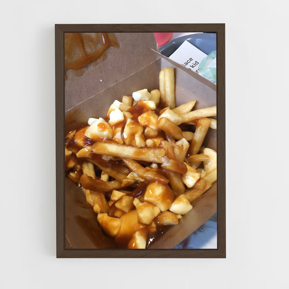 ap-poutine-1 cadre Bois foncé