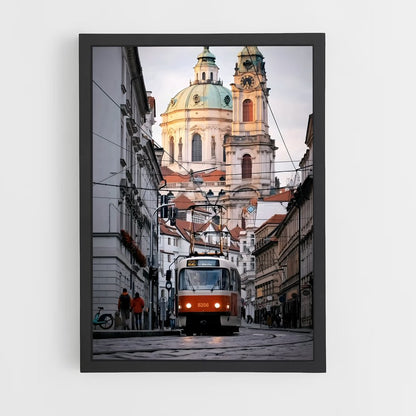 ap-prague tram-3 cadre Noir