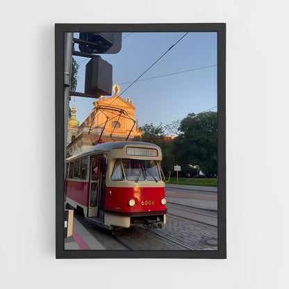 ap-prague tram-5 cadre Noir